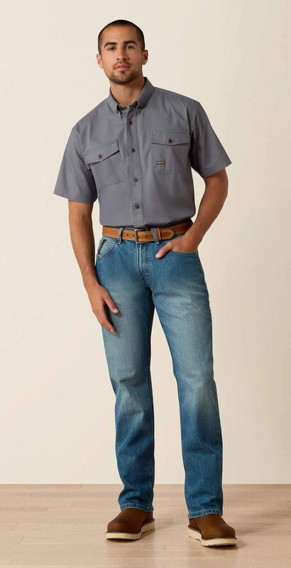 Rebar M5 DuraStretch Basic Stackable Straight Leg Jean Full